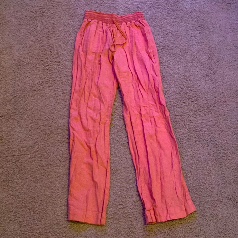 Wide Leg Linen Pants